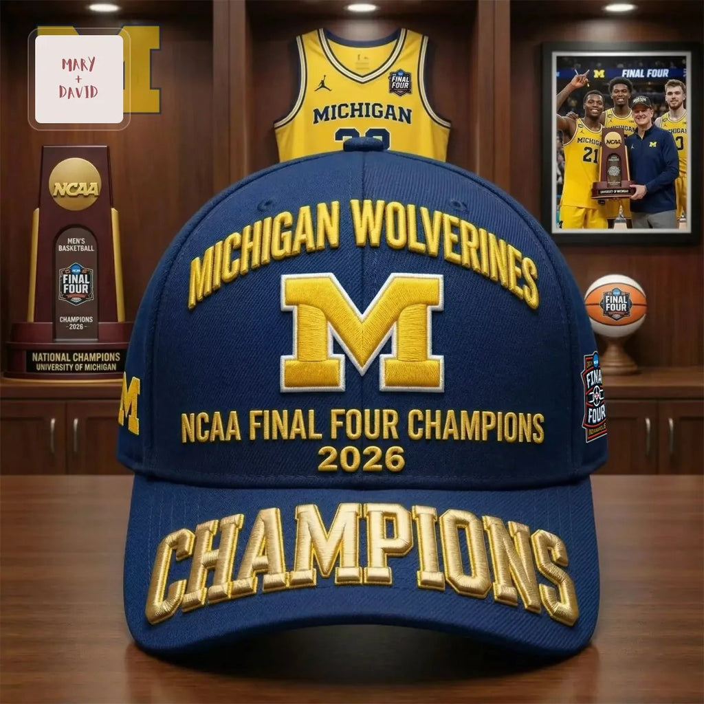 Michigan Wolverines NCAA Final Four 2026 Champions Cap