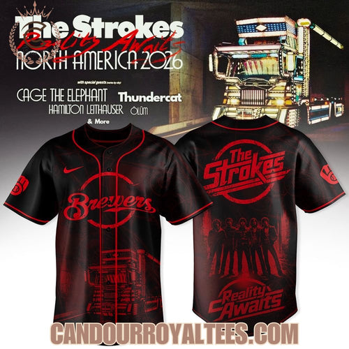 Milwaukee Brewers x The Stokes Reality Awaits Tour 2026 Jersey