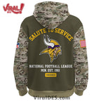 Minnesota Vikings 2025 Salute to Service Hoodie, Long Pants