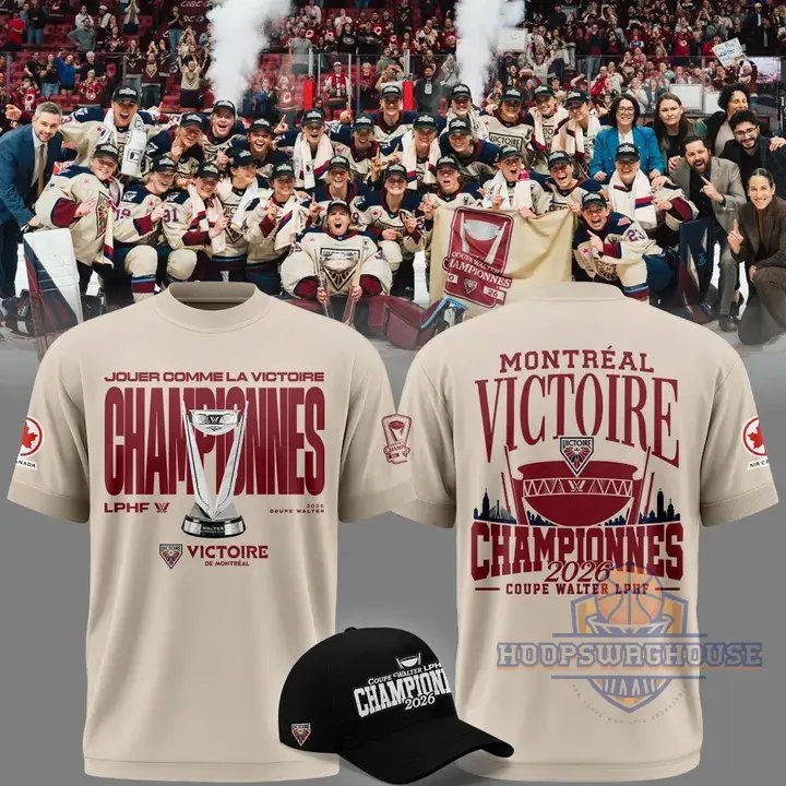 Montreal Victoire 2026 Walter Cup Champions T-Shirt