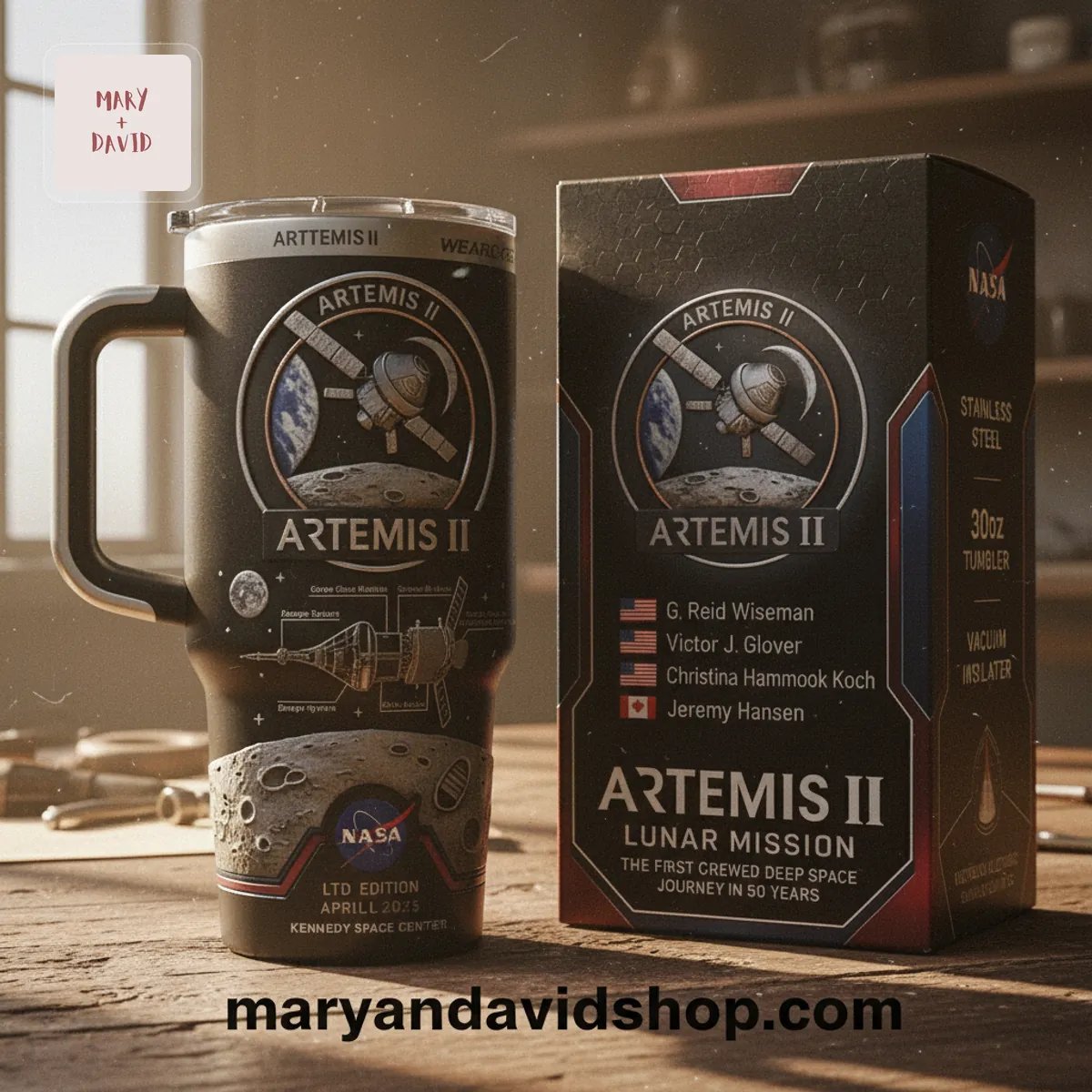 NASA Artemis II Limited Edition Lunar Mission Tumbler