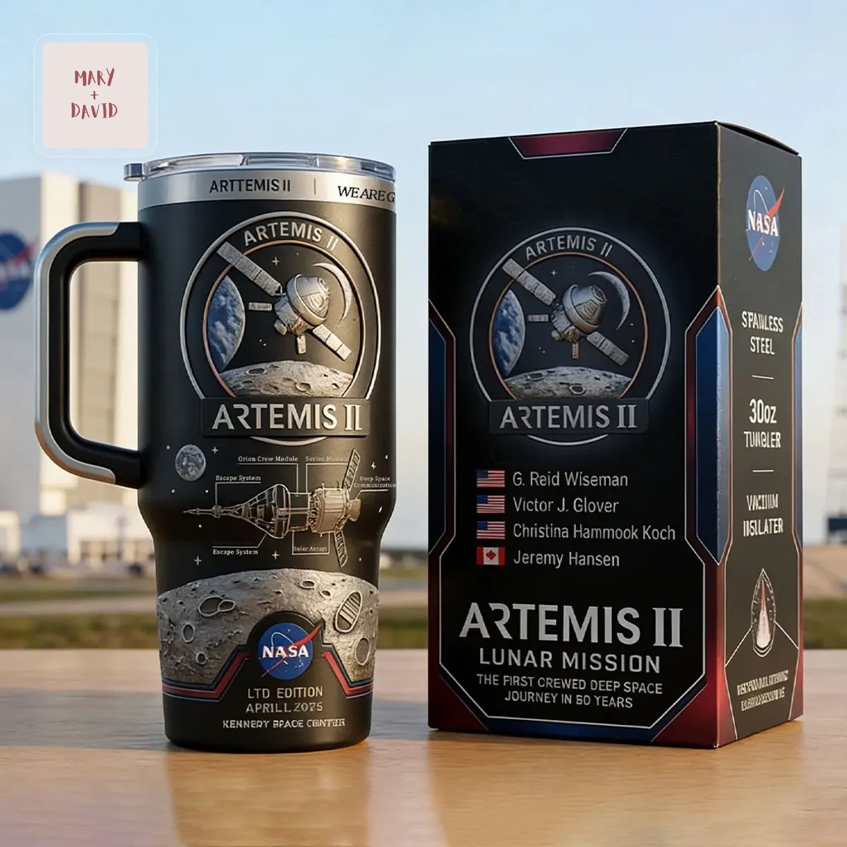 NASA Artemis II Limited Edition Lunar Mission Tumbler