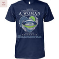 Never Underestimate A Woman Who Understands Football And Loves Seattle Seahawks Unisex T-Shirt