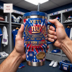 New York Giants NFL Football 101st Anniversary Tie Dye Insulated Stainless Steel Tumbler with Handle