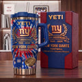 New York Giants NFL Football 101st Anniversary Tie Dye Insulated Stainless Steel Tumbler with Handle