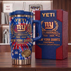New York Giants NFL Football 101st Anniversary Tie Dye Insulated Stainless Steel Tumbler with Handle