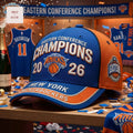 New York Knicks 2026 Eastern Conference Champions Premium Embroidered Baseball Cap