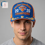 New York Knicks 2026 Eastern Conference Champions Premium Embroidered Baseball Cap