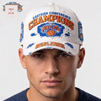 New York Knicks Eastern Conference Champions Distressed Embroidered Baseball Cap