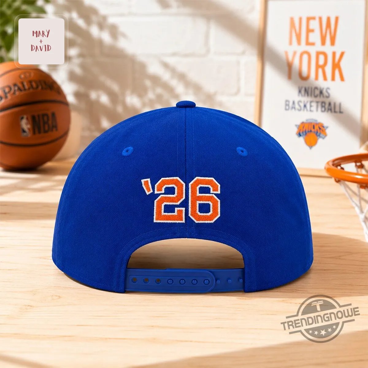New York Knicks NBA Blue Embroidered Classic Basketball Snapback Cap