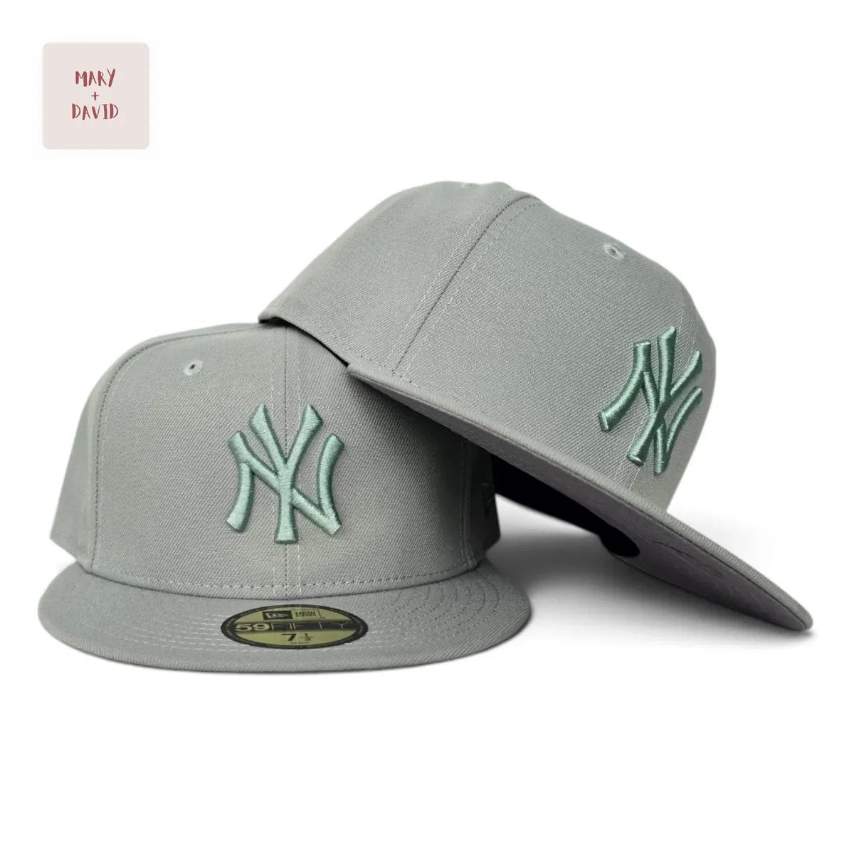 New York Yankees New Era 59Fifty Tonal Everest Green Gray Bottom Cap