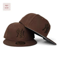 New York Yankees New Era 59Fifty Tonal Light Brown Gray Bottom Cap