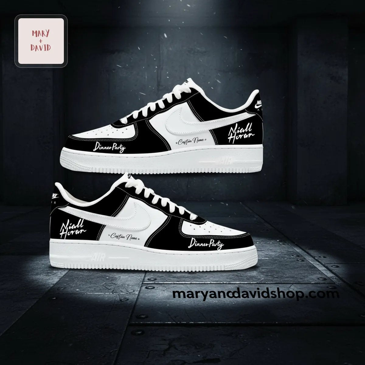 Niall Horan Dinner Party Signature Style Black & White Air Force 1