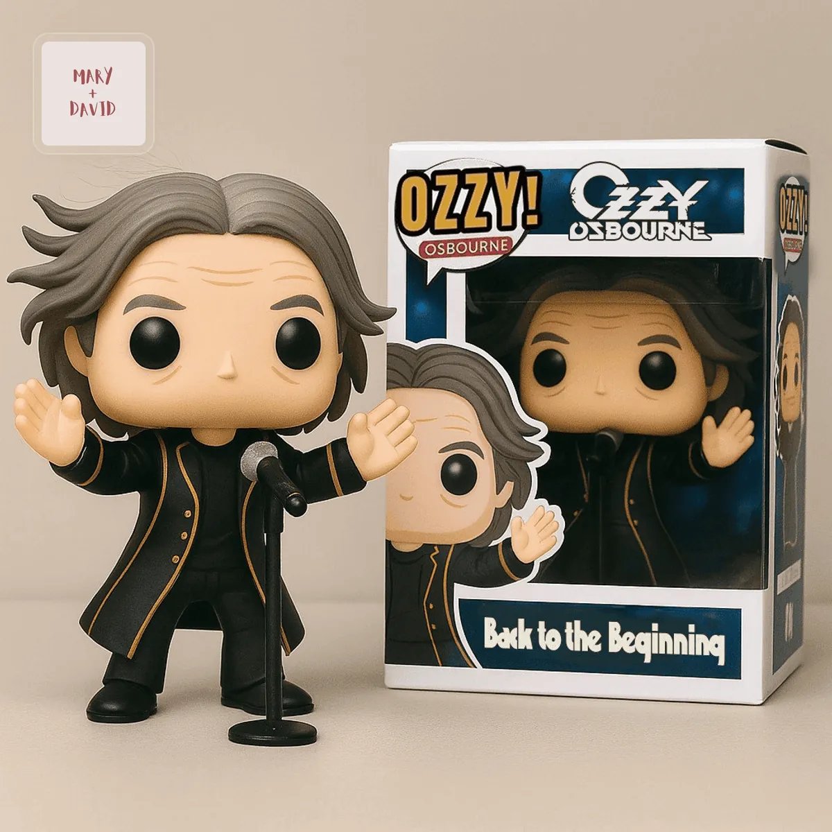 Ozzy Osbourne Back to the Beginning Rock Legend Music Memorabilia Vinyl Figure