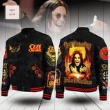 Ozzy Osbourne Prince Of Darkness Graphic Print Unisex Baseball Jacket