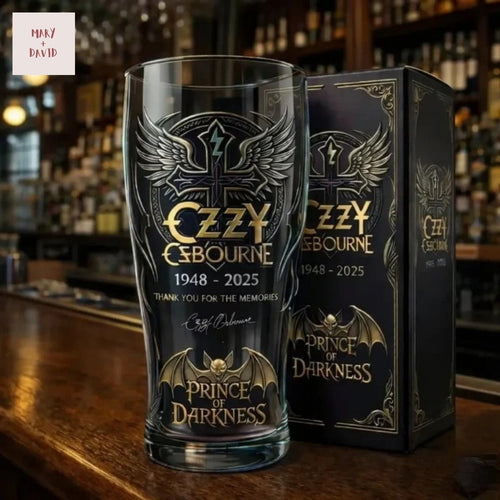 Ozzy Osbourne The Prince Of Darkness Beer Glass