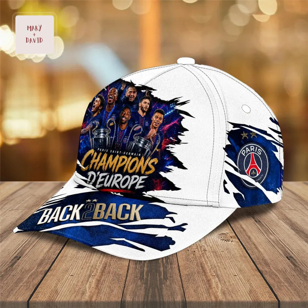 Paris Saint-Germain Champions of Europe 25/26 Back to Back Commemorative Classic Cap