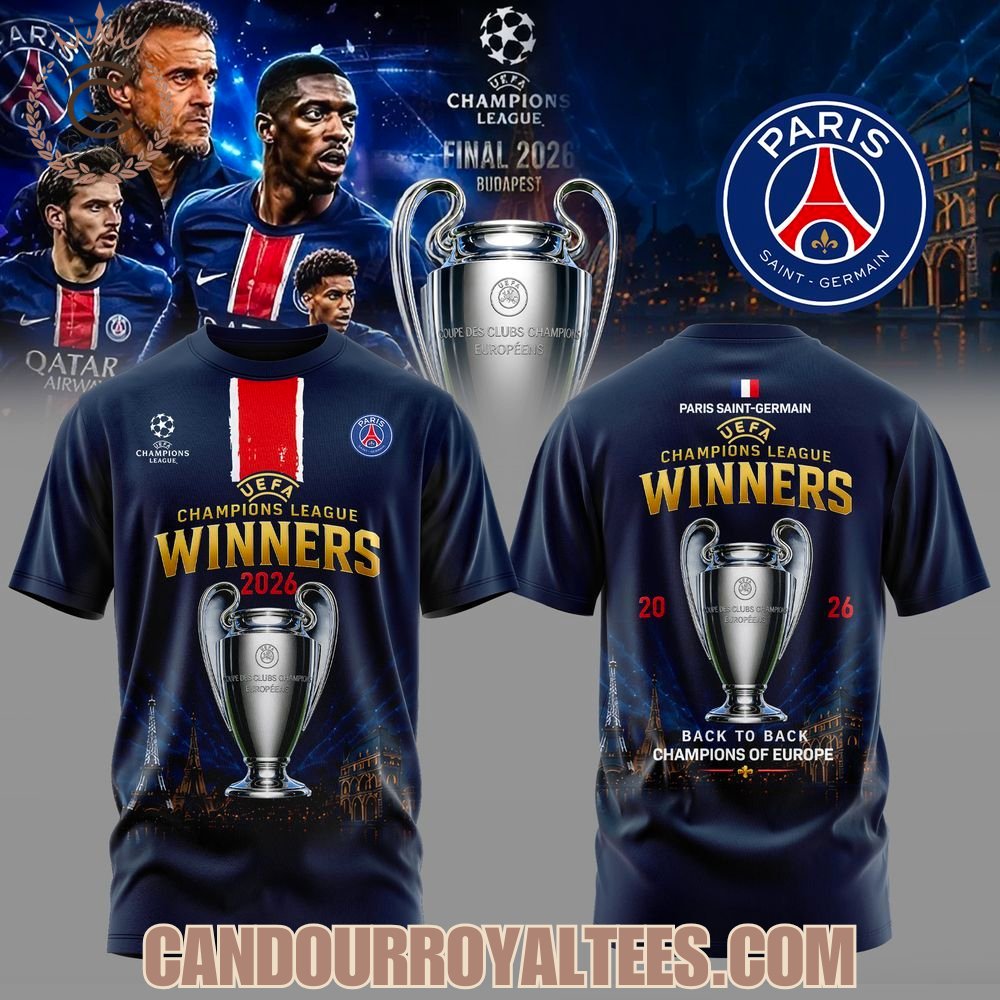 Paris Saint Germain UEFA Champions League Winners 2026 Hoodie