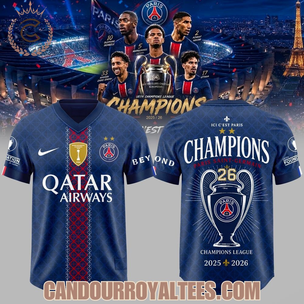 Paris Saint Germain UEFA Champions League Winners 2026 Jersey