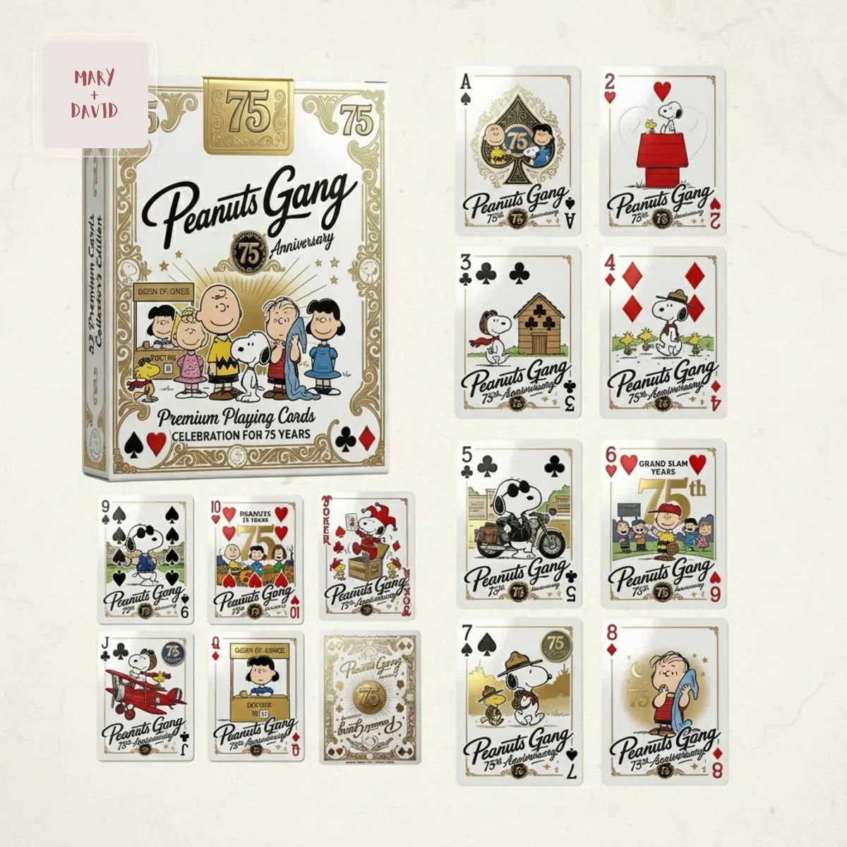 Peanuts Gang 75th Anniversary Premium Collector’s Playing Cards