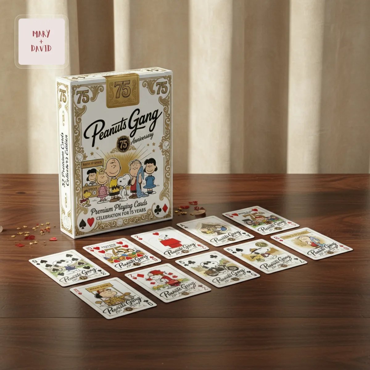 Peanuts Gang 75th Anniversary Premium Collector’s Playing Cards