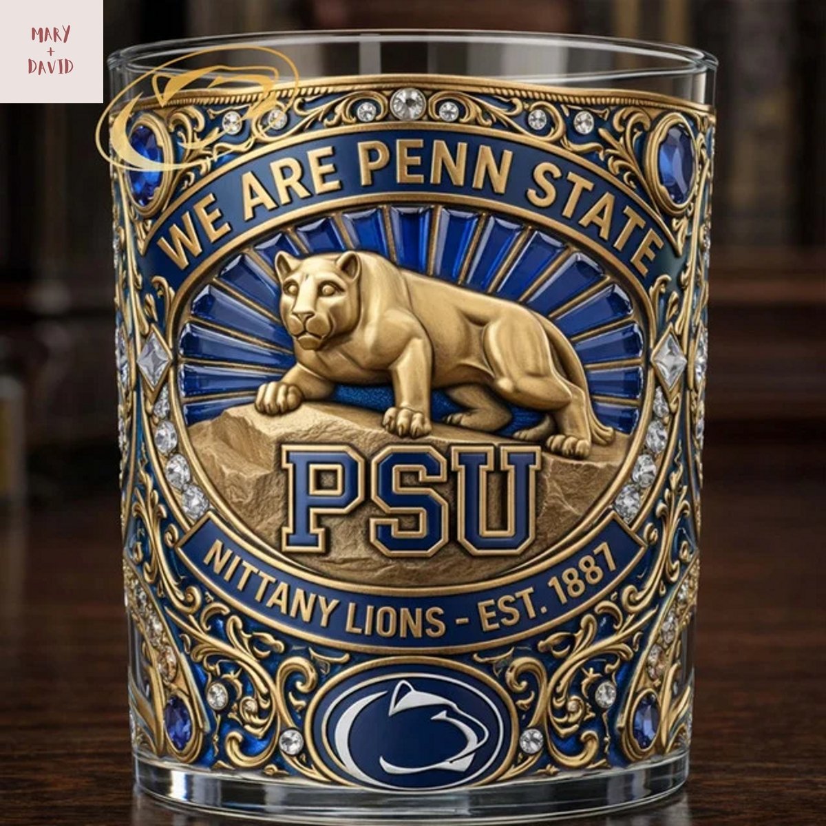 Penn State Nittany Lions - We Are Penn State Whiskey Glass