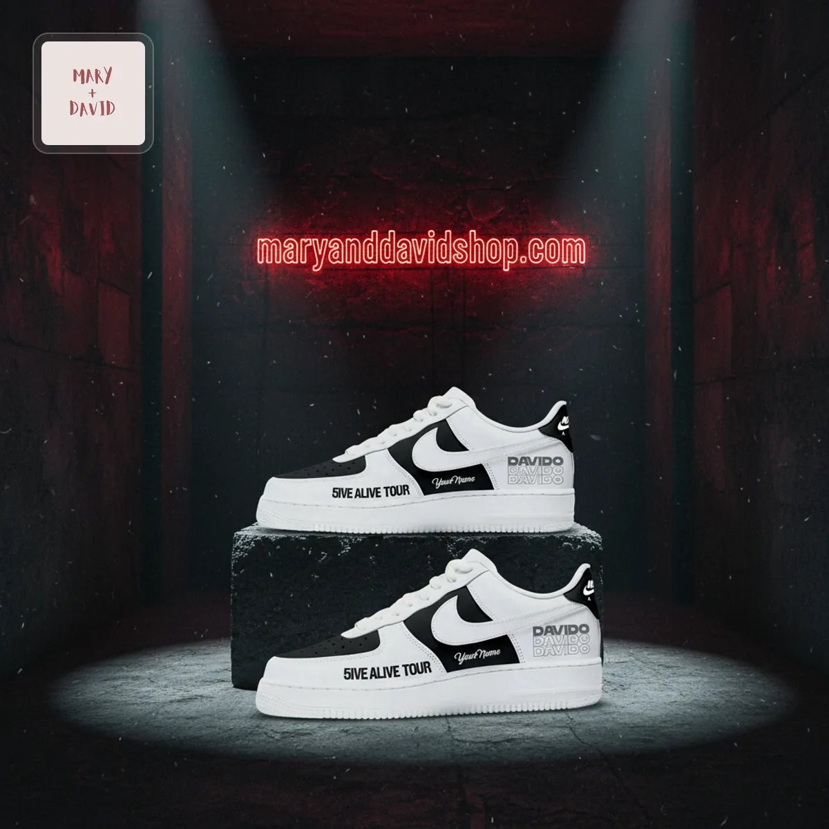 Personalized Davido 5IVE ALIVE TOUR Commemorative Air Force 1