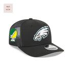 Philadelphia Eagles NFL Grateful Dead Crossover Black Mesh Trucker Cap