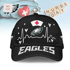 Philadelphia Eagles NFL Nurse Heartbeat Premium Baseball Cap