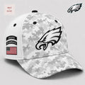 Philadelphia Eagles NFL Salute to Service White Digital Camo Baseball Cap