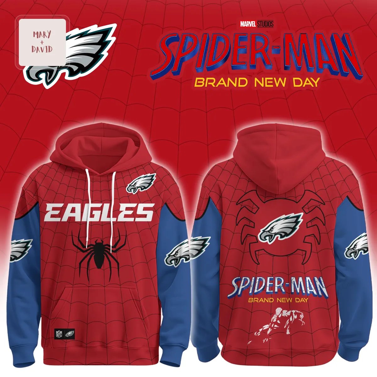 Philadelphia Eagles Spider-Man 2026 Limited Edition Pullover Hoodie
