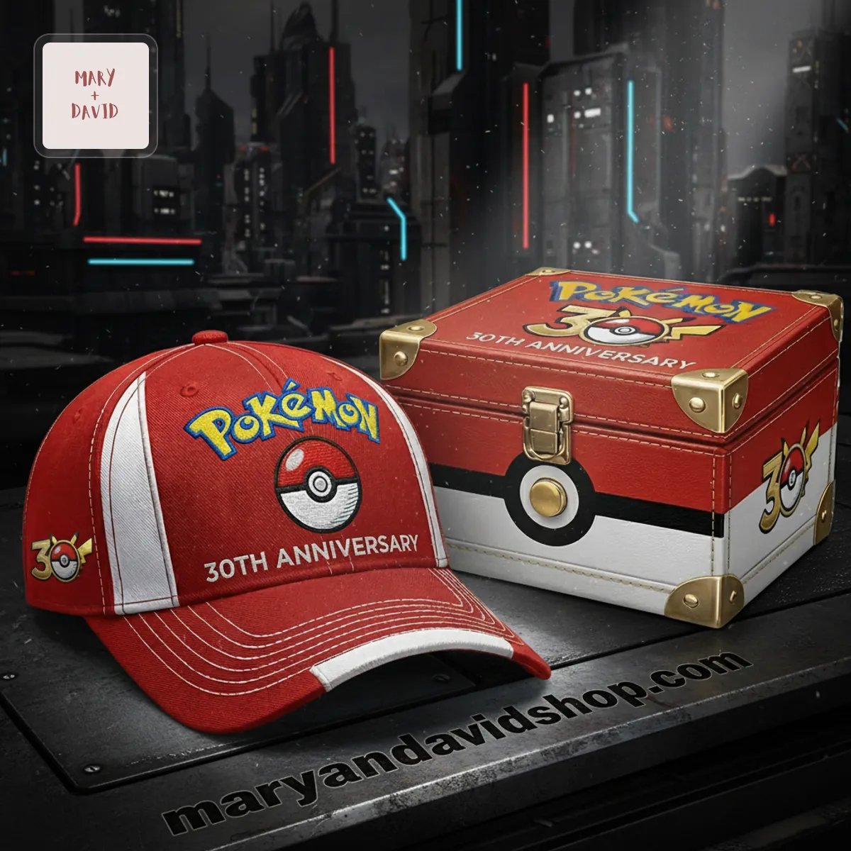 Pokémon 30th Anniversary Red Commemorative Baseball Cap