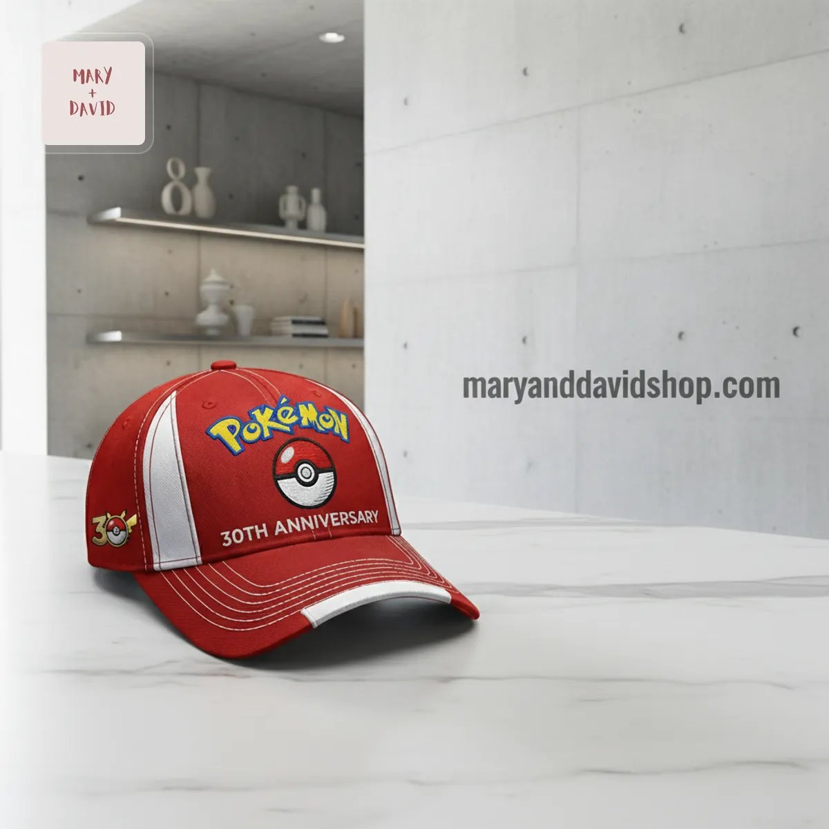 Pokémon 30th Anniversary Red Commemorative Baseball Cap