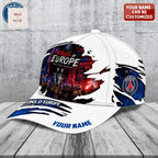 PSG Paris Saint-Germain Personalized Kings of Europe 2025-2026 Baseball Cap