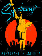 Supertramp Breakfast In America Orange Clear Shirt
