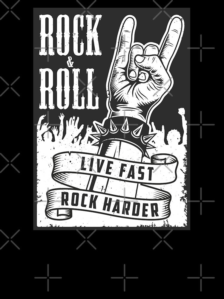 Rock And Roll Live Fast Rock Harder Shirt