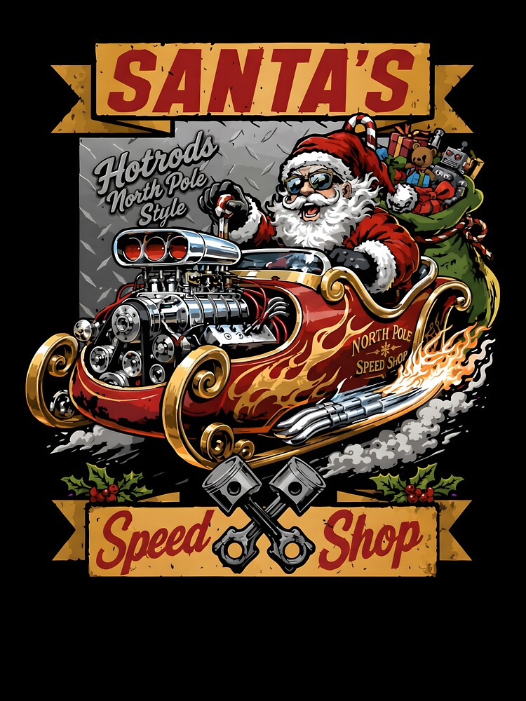 Santas Christmas Speed Shop Shirt