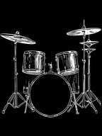 Drums Music Instrument Illustration Drums Shirt