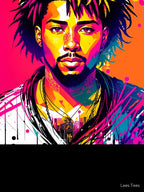 Cool HIPHOP Design Colorful Rapper HIP HOP Shirt