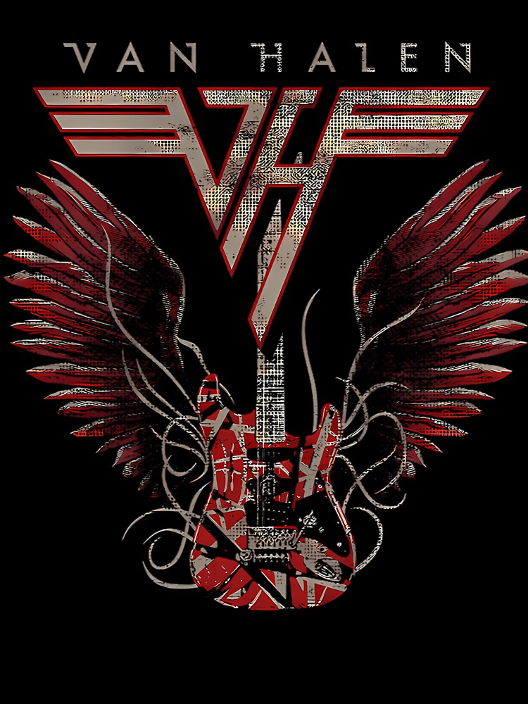 Van Halen Eddie Frankenstrat Guitar With Angel Wings Shirt