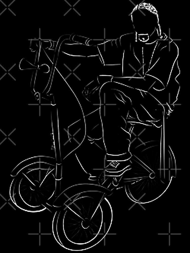 Snoop Dog Inspired Urban Rapper Riding A Vintage Tricycle Design Shirt