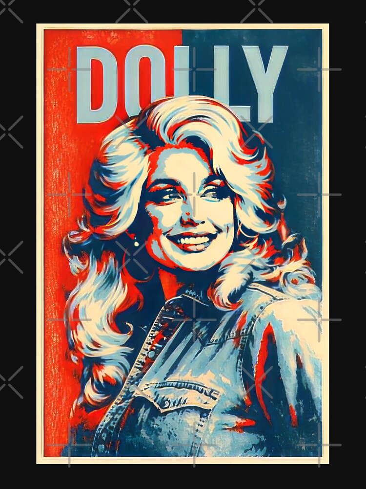 Vintage Dolly Parton Portrait Graphic 641 Shirt