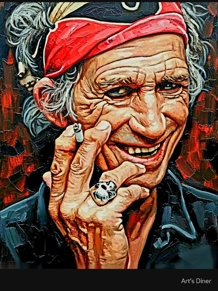 Rock 'n' Roll Legend Keith Richards Keef Pop Art Portrait Shirt