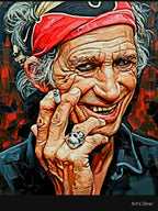 Rock 'n' Roll Legend Keith Richards Keef Pop Art Portrait Shirt