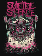 Suicide Silence Skull Pink Shirt