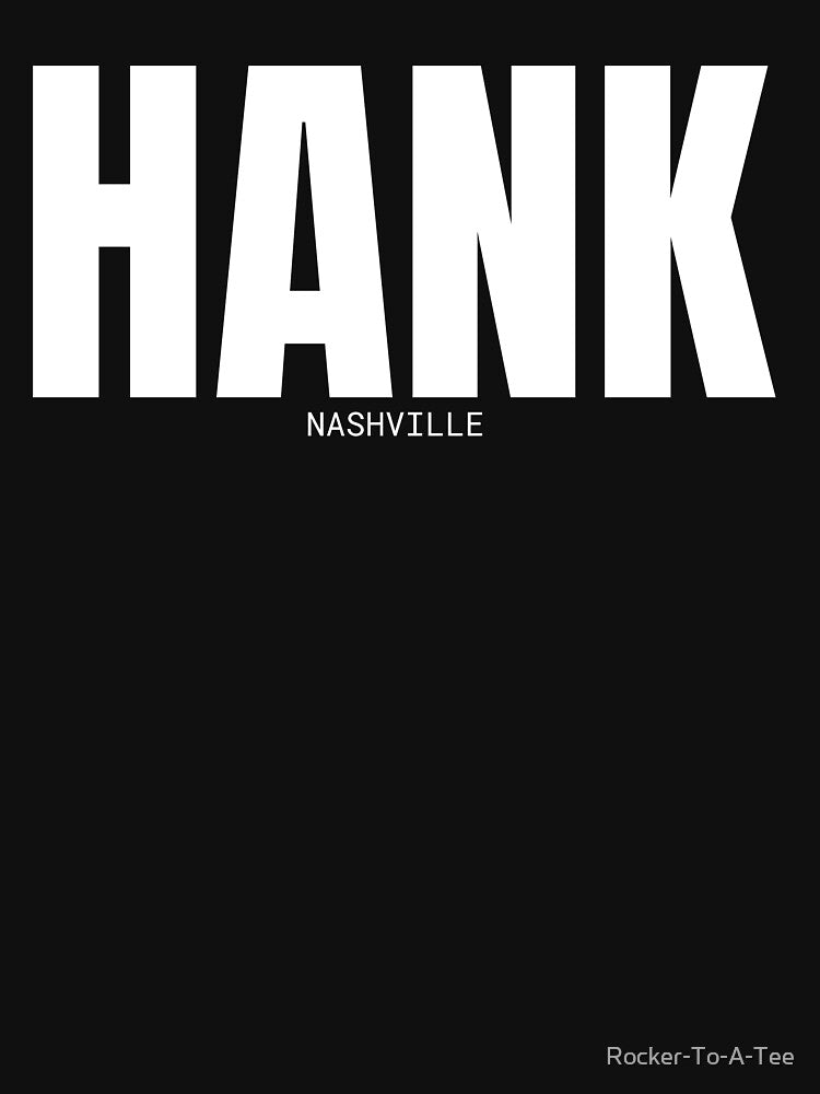 HANK - Nashville White Text Shirt
