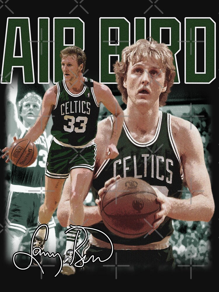 Larry Bird Legend Basketball Air Bird Signature Vintage Retro 80s 90s Shirt