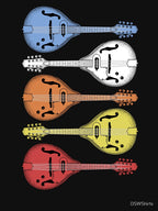 Retro Country Music Mandolin Vintage Bluegrass Shirt