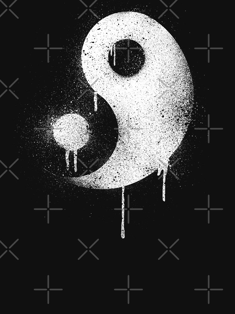 Graffiti Zen Master - Spray Paint Yin Yang Shirt