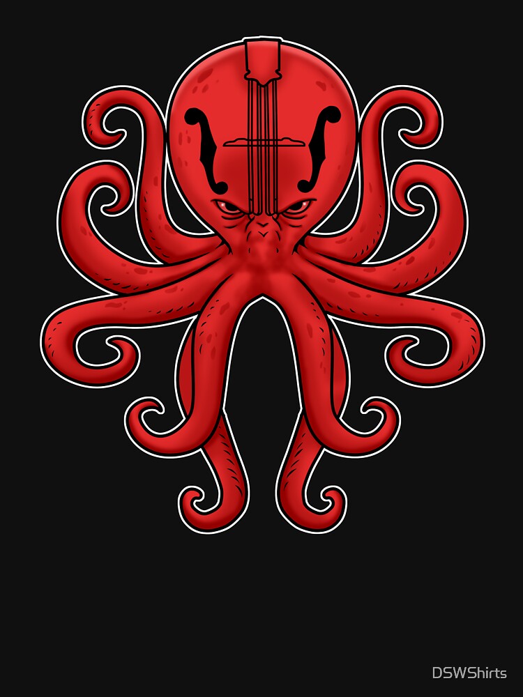 Octopus Mandolin Men Bluegrass Gifts Country Music Shirt